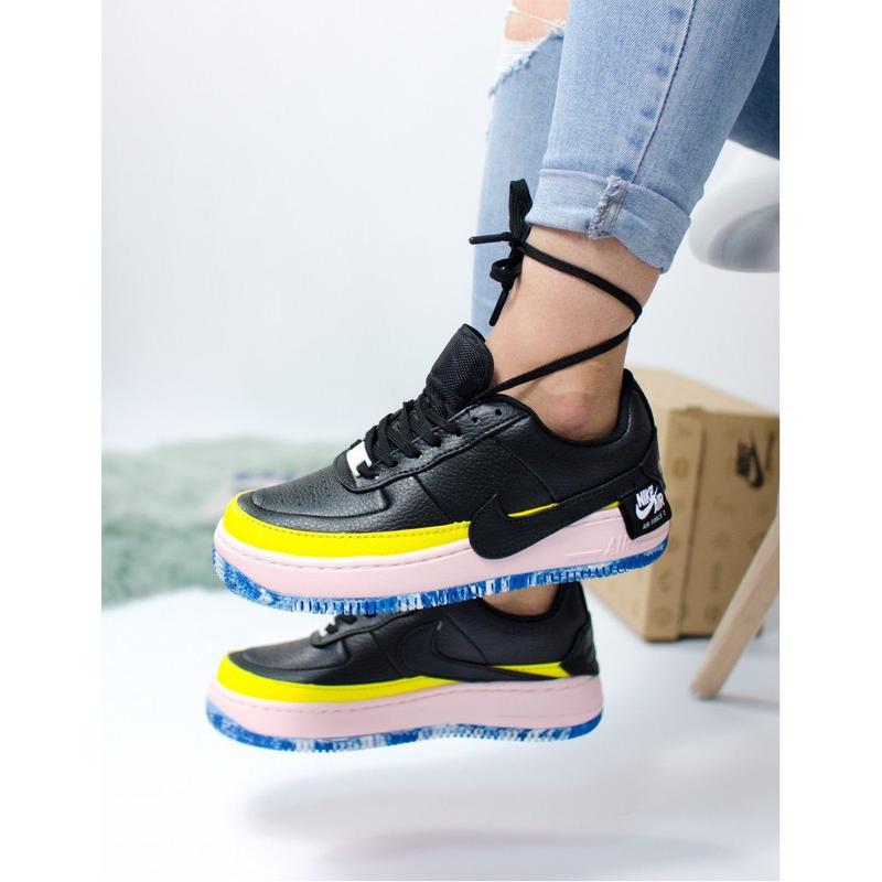 Кроссовки женские nike air force 1, черные (найк аир форс, найки, форсы ...
