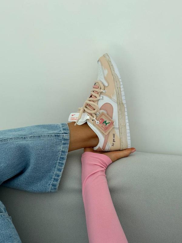 Nike sb dunk custom beige pink 2800 130894472
