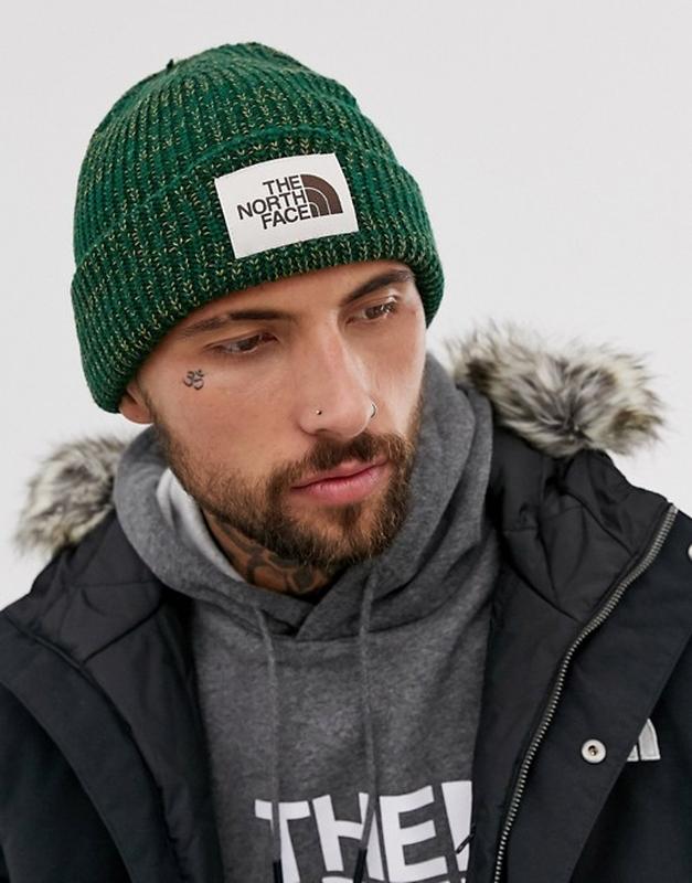 the north face salty dog beanie green 