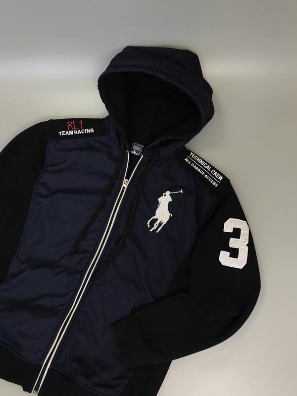 Стильне зіп-худі polo ralph lauren з принтами, поло ральф лорен ...