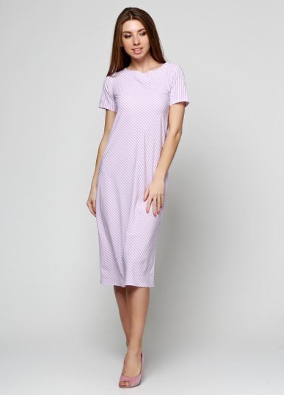 Плаття літнього вільного силуету рожеве п216 — ціна 900 грн у каталозі ...