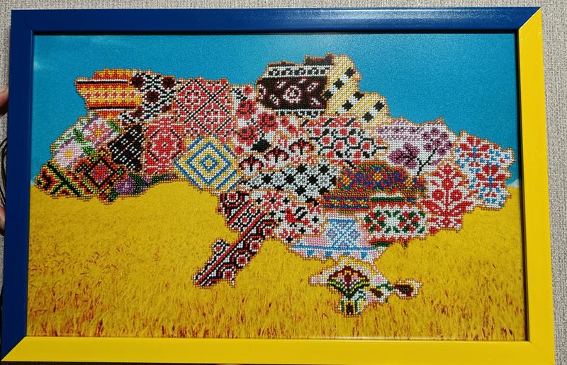 Вишита карта україни — цена 2500 грн в каталоге Картины Купить товары ...