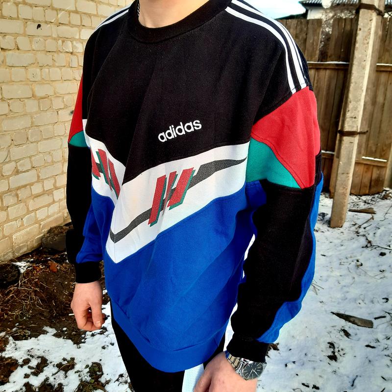 Свитшот adidas винтаж олдскул — цена 400 грн в каталоге Худи ✓ Купить мужские вещи по доступной цене на Шафе