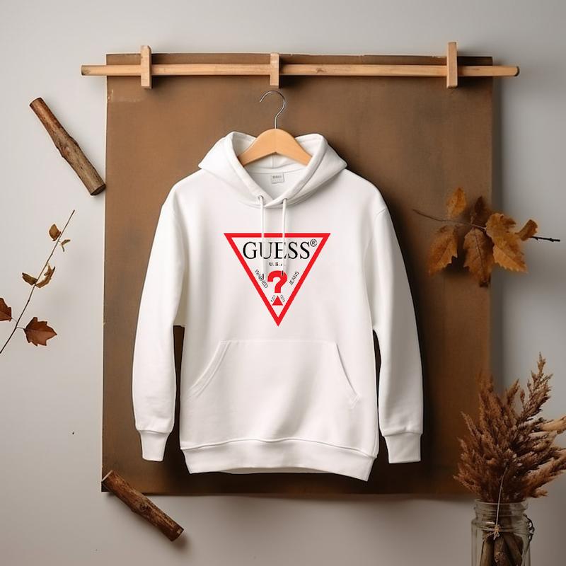 Guess hoodie white sale
