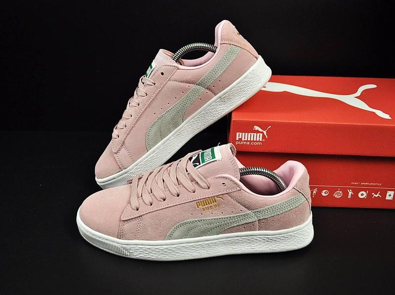 Жіночі кросівки pуma suede classic pink & gray жіночі кросівки пума ...