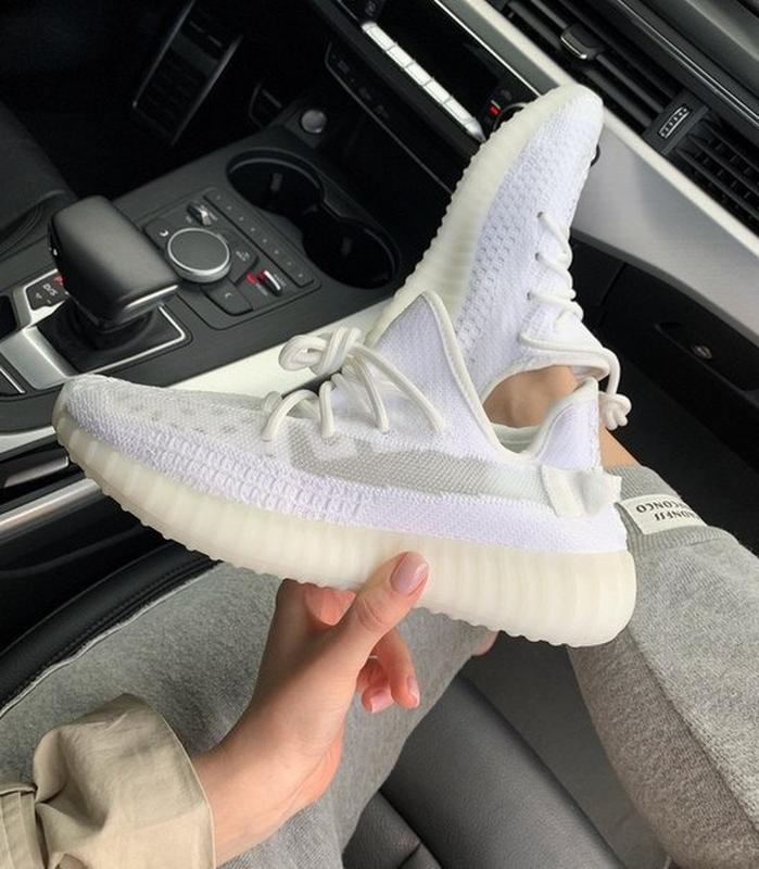 Кроссовки женские, мужские adidas yeezy boost 350, белые (адидас изи ...