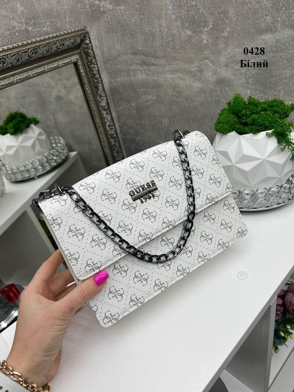 Жіноча сумка guess гесс біла — ціна 740 грн у каталозі Клатчі Купити ...