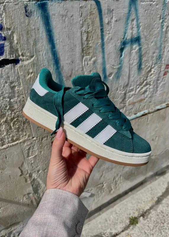 Кроссовки adidas campus 00s forest glade зеленые женские мужские ...