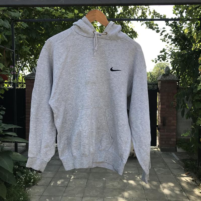 Nike grey discount vintage hoodie