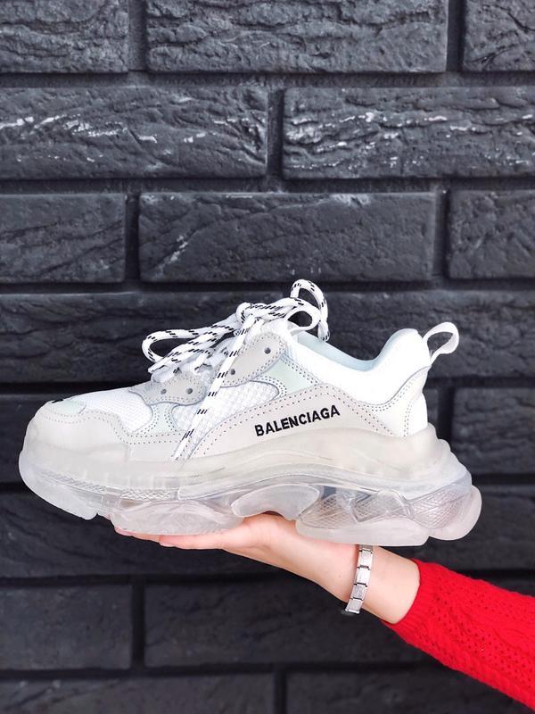 Шикарные женские кроссовки balenciaga triple s clear sole white  /весна/лето/осень😍 — цена 3050 грн в каталоге Кроссовки ✓ Купить женские  вещи по доступной цене на Шафе | Украина #32240181