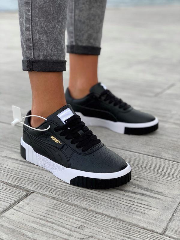 puma cali black white