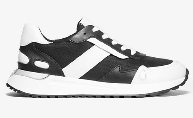 monroe leather and mesh trainer