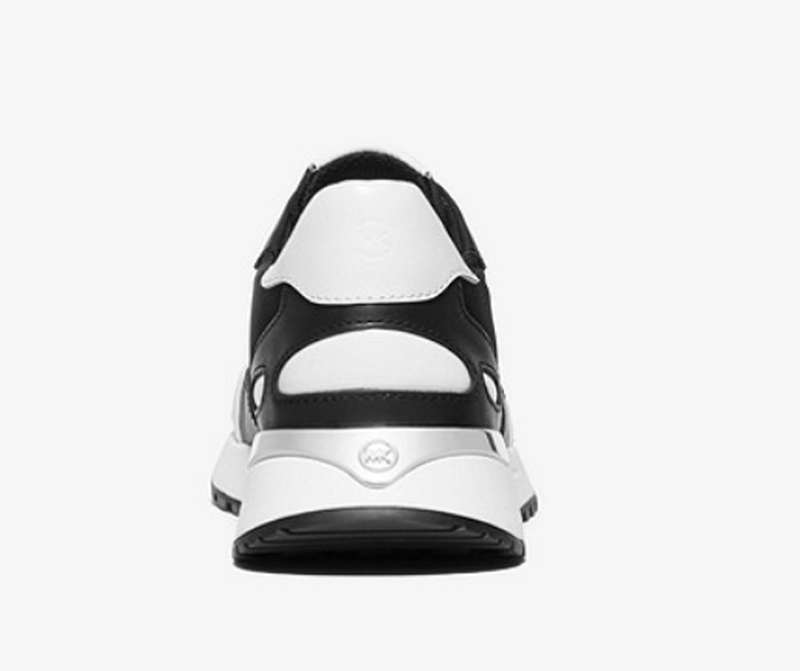 monroe leather and mesh trainer