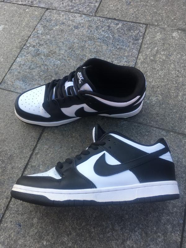Кросівки nike sb dunk low white black / кроссовки найк данк белые с ...