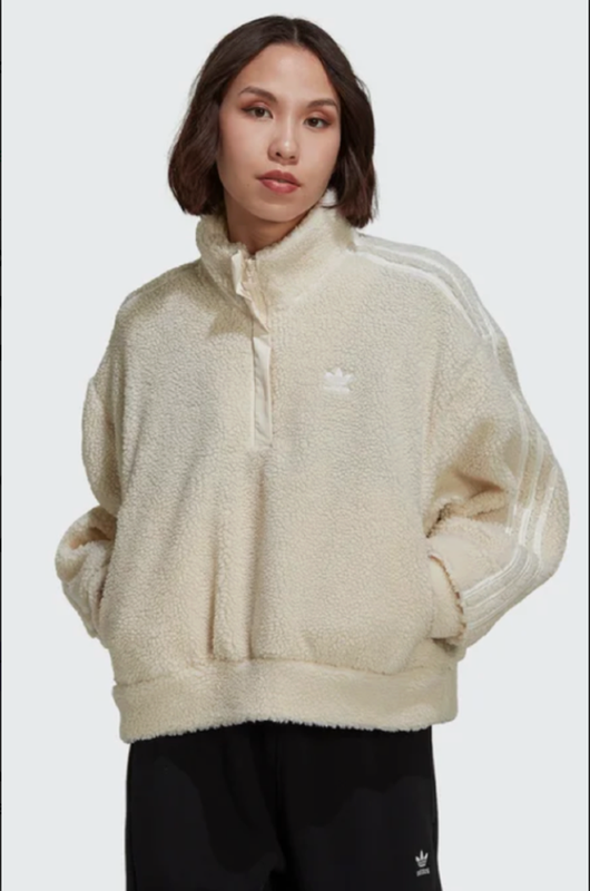 adidas adicolor classics half zip fleece sweatshirt hm2129 loose fit 1799 132895086