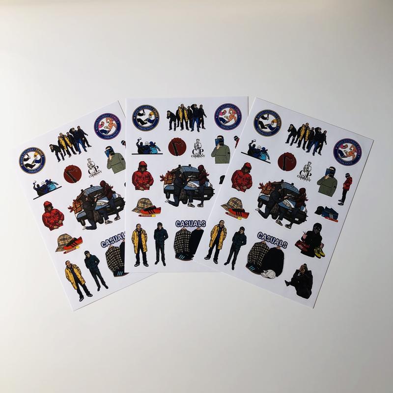 Стікерпак (наклейки, стікери) stone island, c.p. company, casuals ...