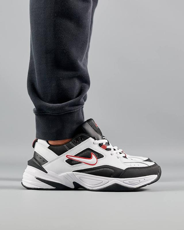 nike m2k tekno fleece white black red 2 1890