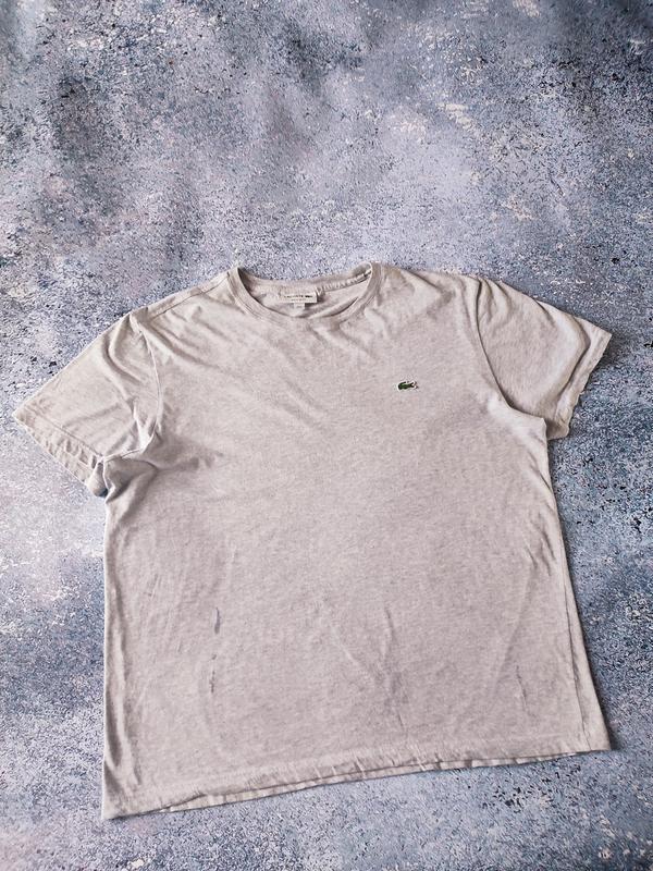 Базовая белая футболка мужская lacoste polo ralph lauren armani hugo ...