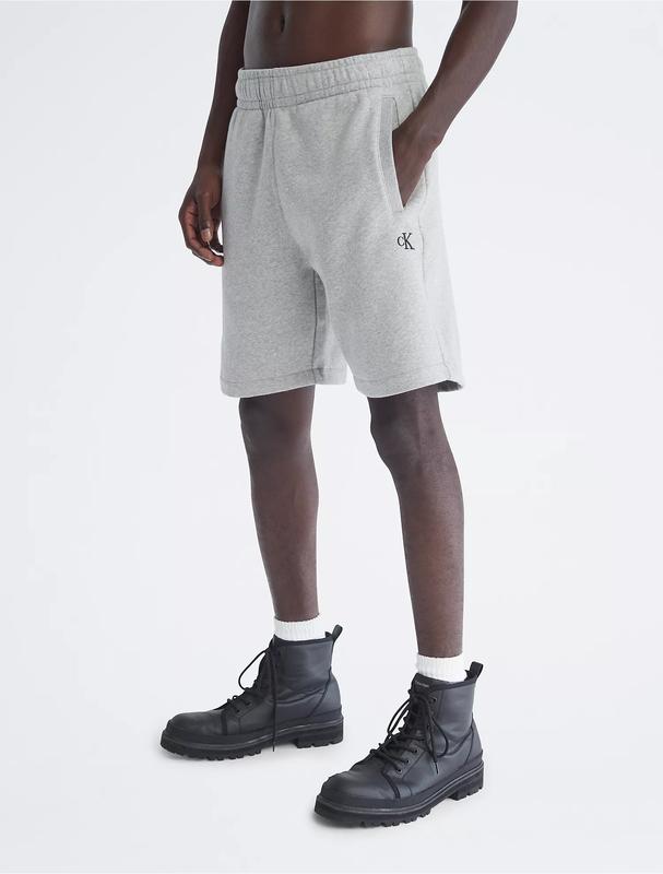 Grey fleece shorts best sale