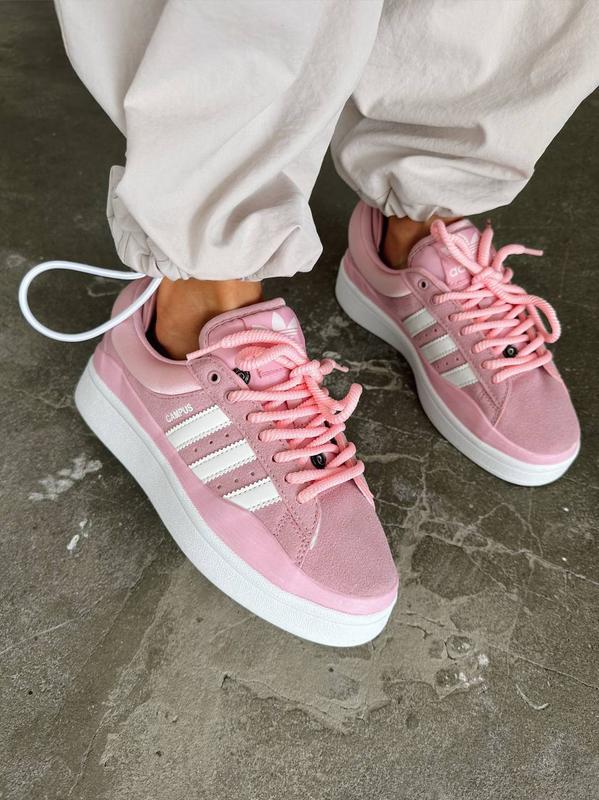 Adidas campus x bad bunny pink кроссовки — цена 2800 грн в