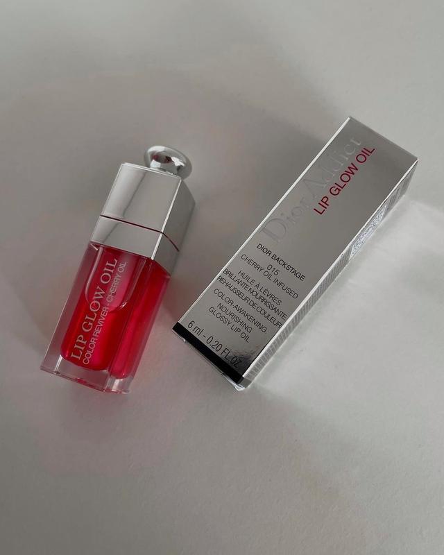 Dior backstage addict lip glow oil color reviver 015 cherry диор  увлажняющее масло масло малька блеск бальзам для губ — цена 1800 грн в  каталоге Блеск для губ ✓ Купить товары для