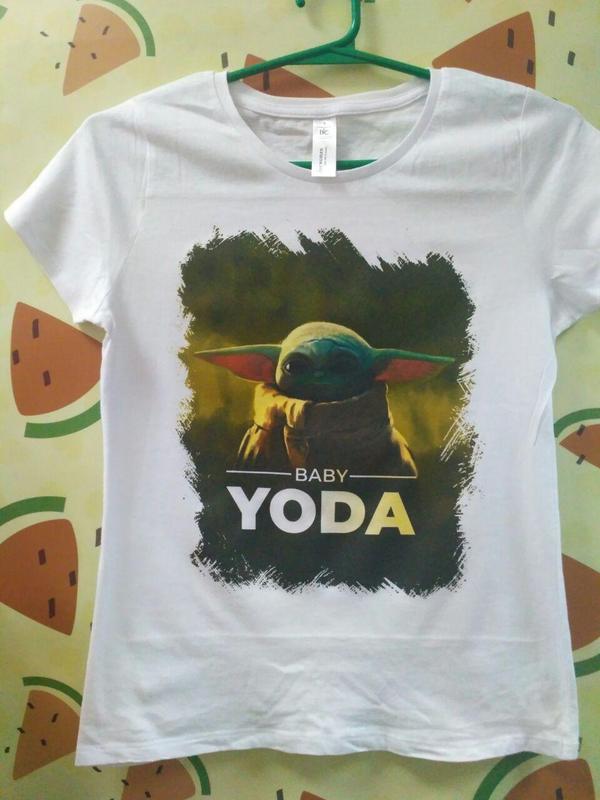 Женская футболка push it с принтом "baby yoda" (мандало́рец / mandalorian)  — цена 400 грн в каталоге Футболки ✓ Купить женские вещи по доступной цене  на Шафе | Украина #32805701