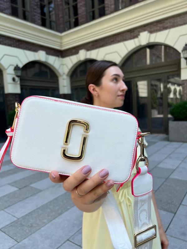 Жіноча сумка marc jacobs logo mj марк джейкобс маленька сумка на плече ...