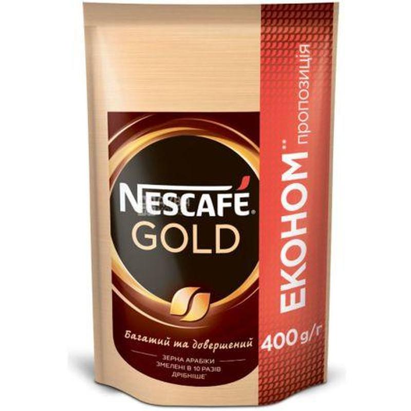 Кофе растворимый nescafe gold, 400г, нескафе голд сублимированный ...