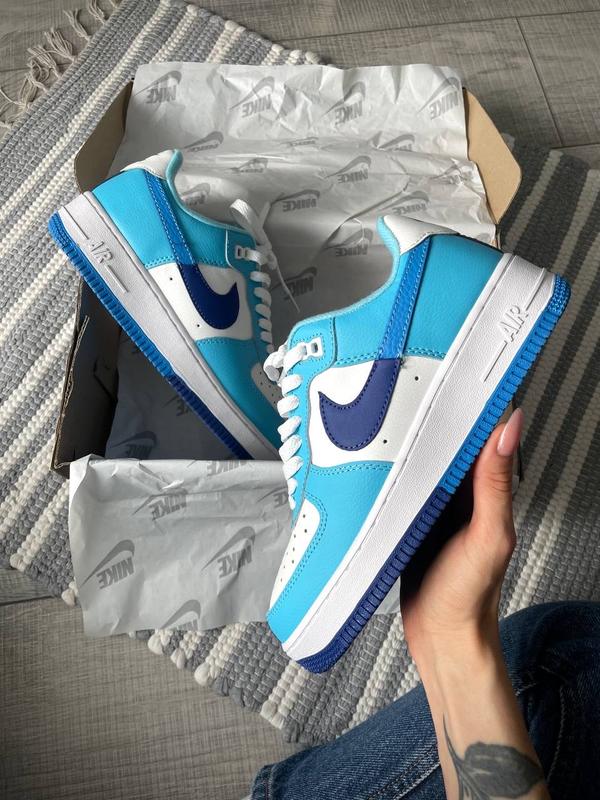 Nike air force 1 07 lv8 white blue hotsell