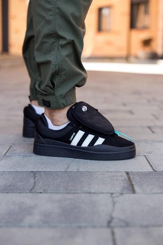 Adidas campus triple black hotsell