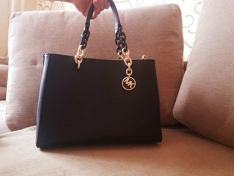 Cynthia saffiano leather satchel black cheap