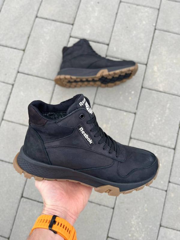 Мужские кожаные зимние ботинки reebok — цена 2300 грн в каталоге ...