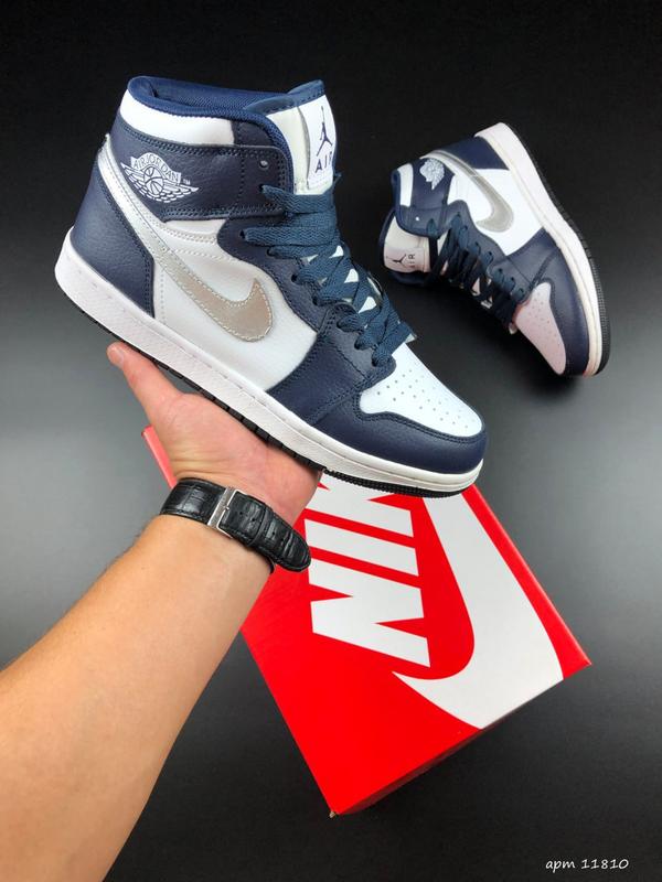 Nike air jordan store 1 navy blue