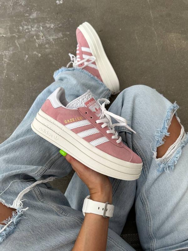Adidas gazelle light pink sale