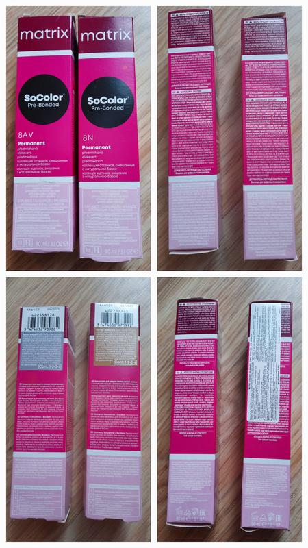 Стойку крем-краску для волося matrix socolor pre-bonded 8n(8.0) i 8av(8 ...