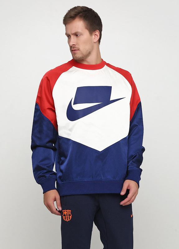 nike woven crewneck