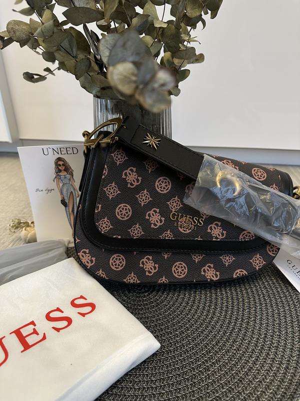 Сумка guess saddle bag седло gdream багет седло кроссбоды с лого гесс ...