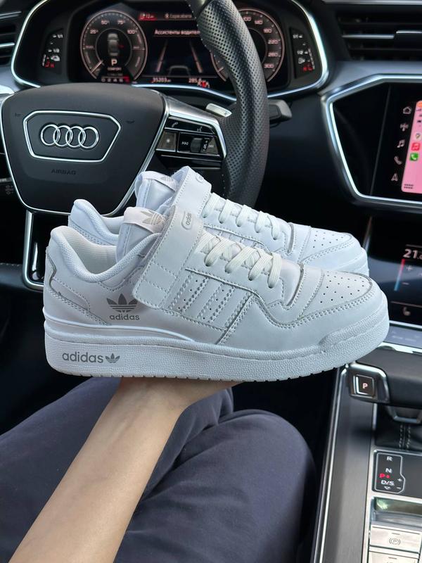 Женские белые кожаные кроссовки в стиле adidas forum 84 low 🆕 кеды ...