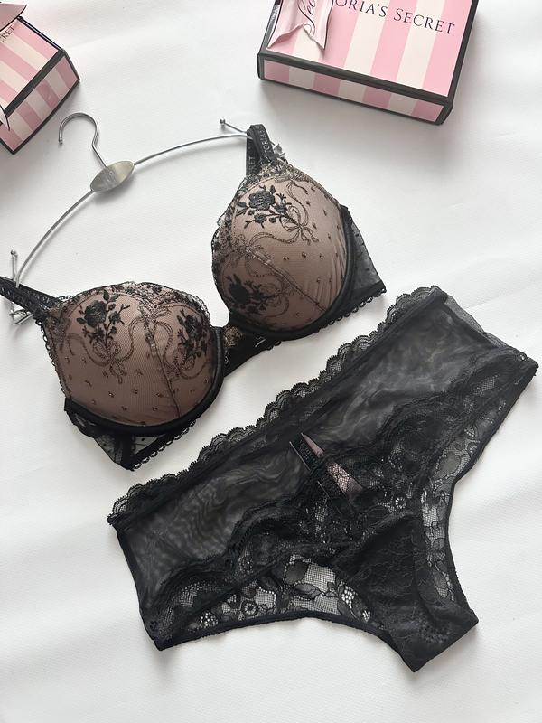 Комплект victoria's secret набор набір бюст бра лифчик бюстгальтер ...