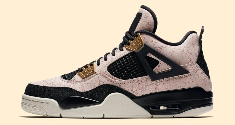 Кроссовки женские air jordan 4 retro, розовые (аир джордан ретро ...