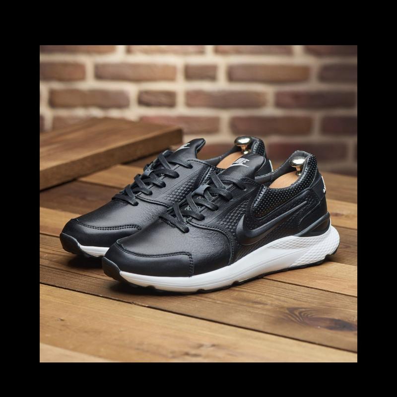 Мужские кожаные кроссовки nike, якісні чоловічі кросівки із натуральної ...