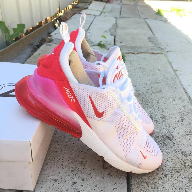 Nike 270 white store and pink