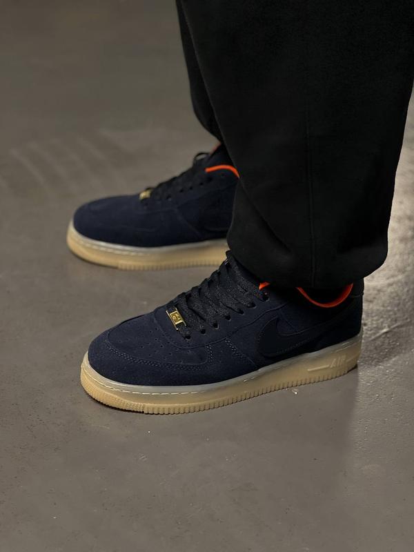Nike air force 1 black blue orange hotsell