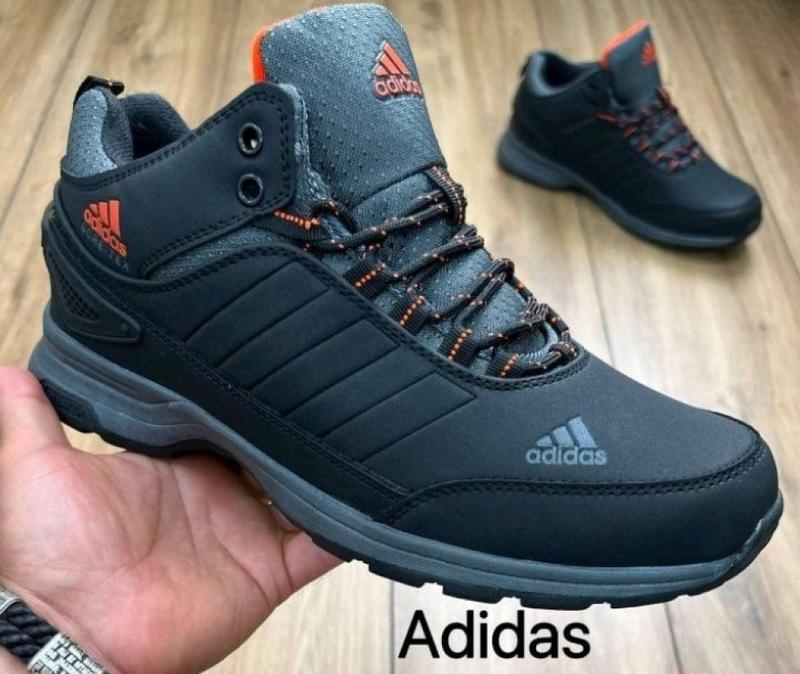 Зимние кроссовки ad!das gore-tex мужские черные с мехом ботинки адидас ...