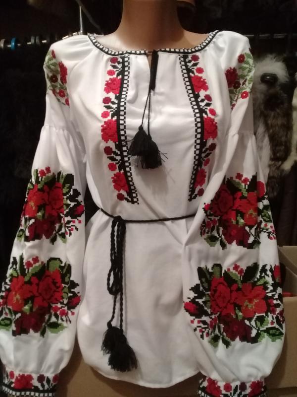 Вишита сорочка-блузка "роза" — ціна 1450 грн у каталозі Вишиванки ✓ Купити  жіночі речі за доступною ціною на Шафі | Україна #33320589