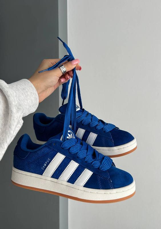 Adidas campus blue suede hotsell