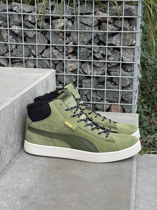 puma mid corduroy olive fur 2950 134957612