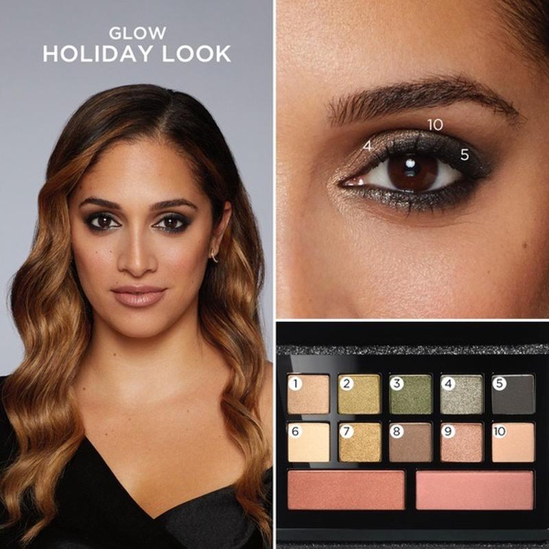 lancome eyeshadow and blush palette glow