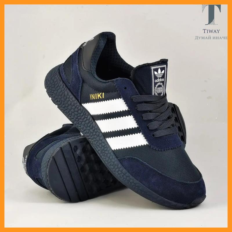 Кроссовки мужские ad!das iniki runner boost синие адидас (размеры: 46 ...