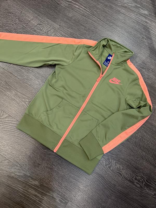 Green and sales orange nike tracksuit